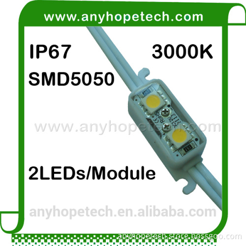2015 Competitive price SMD5050 2LEDs battery powered flashing led module